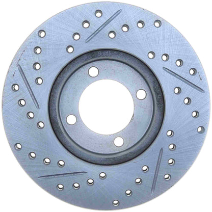 StopTech Select Sport Drilled And Slotted Brake Rotor; Front Left