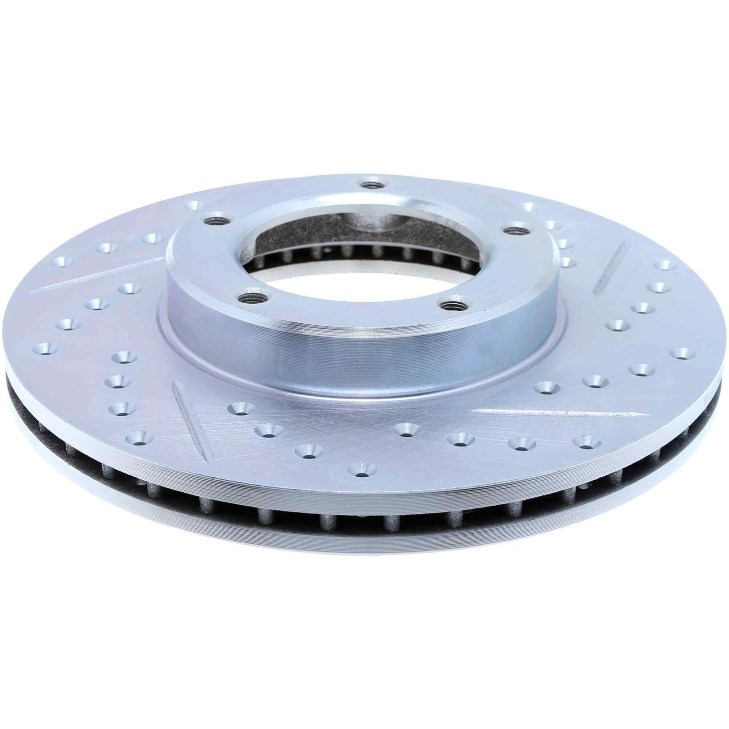 StopTech Select Sport Drilled And Slotted Brake Rotor; Front Left
