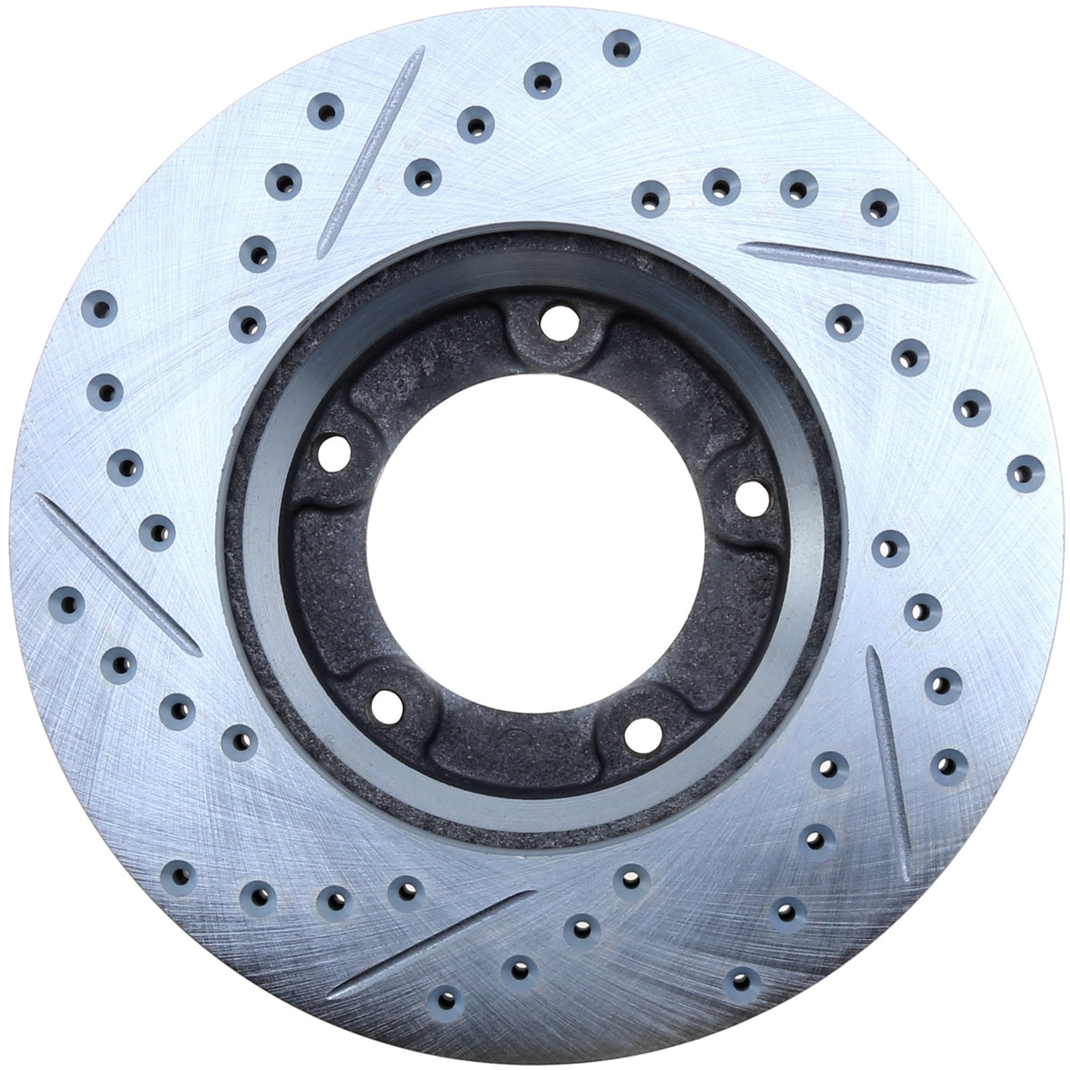 StopTech Select Sport Drilled And Slotted Brake Rotor; Front Left