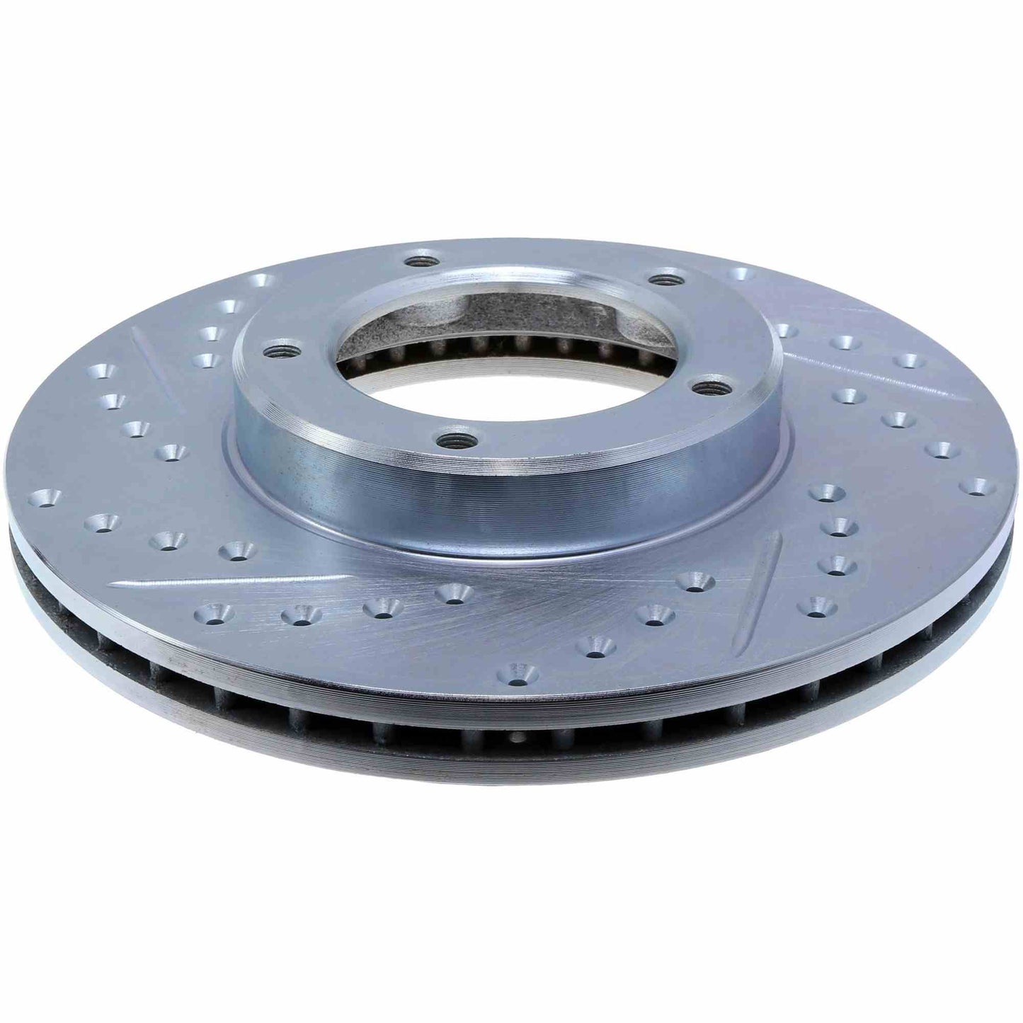 StopTech Select Sport Drilled And Slotted Brake Rotor; Front Right