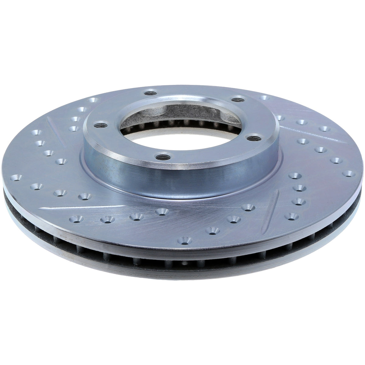 StopTech Select Sport Drilled And Slotted Brake Rotor; Front Right