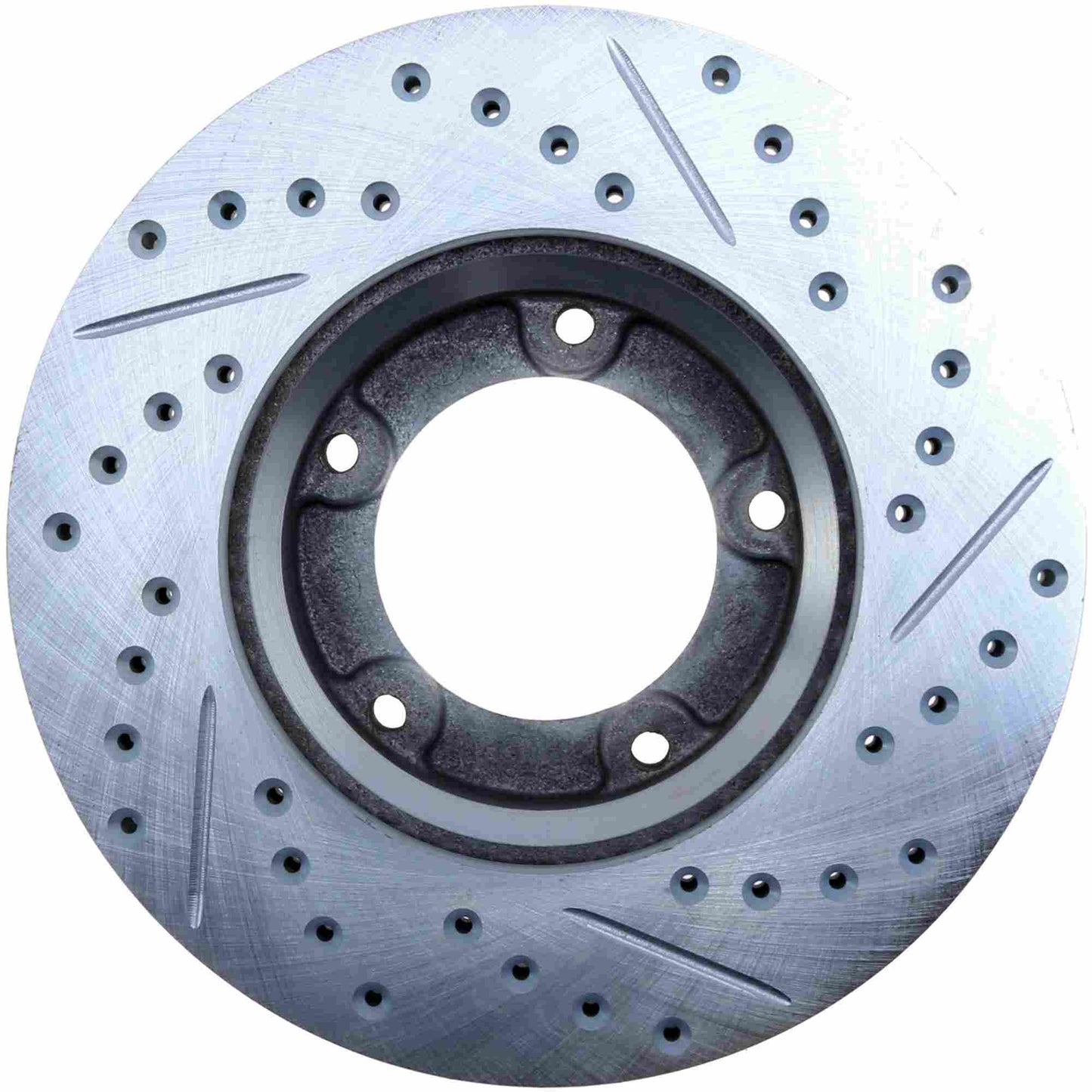 StopTech Select Sport Drilled And Slotted Brake Rotor; Front Right