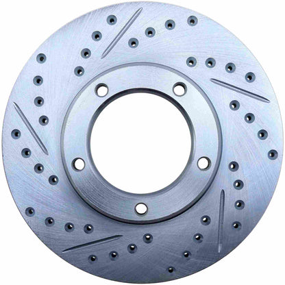 StopTech Select Sport Drilled And Slotted Brake Rotor; Front Right