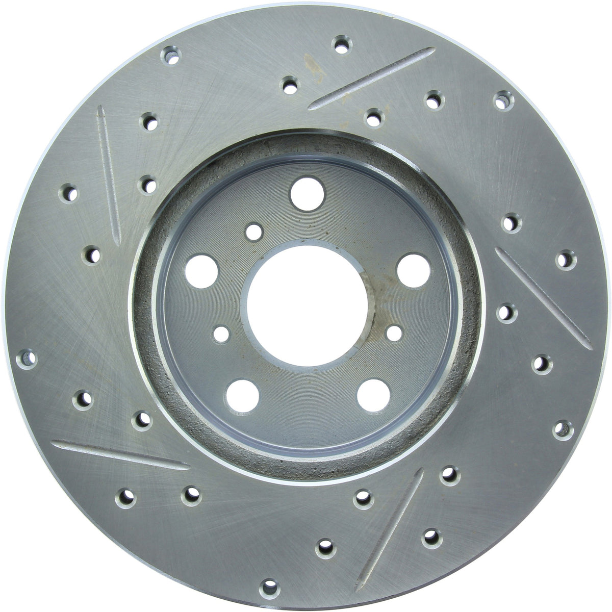 StopTech Select Sport Drilled And Slotted Brake Rotor; Front Left