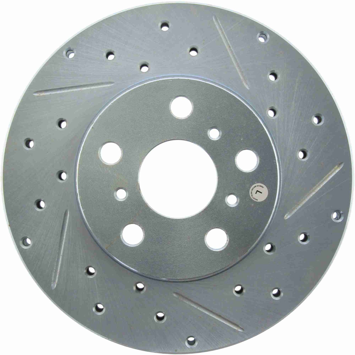 StopTech Select Sport Drilled And Slotted Brake Rotor; Front Left
