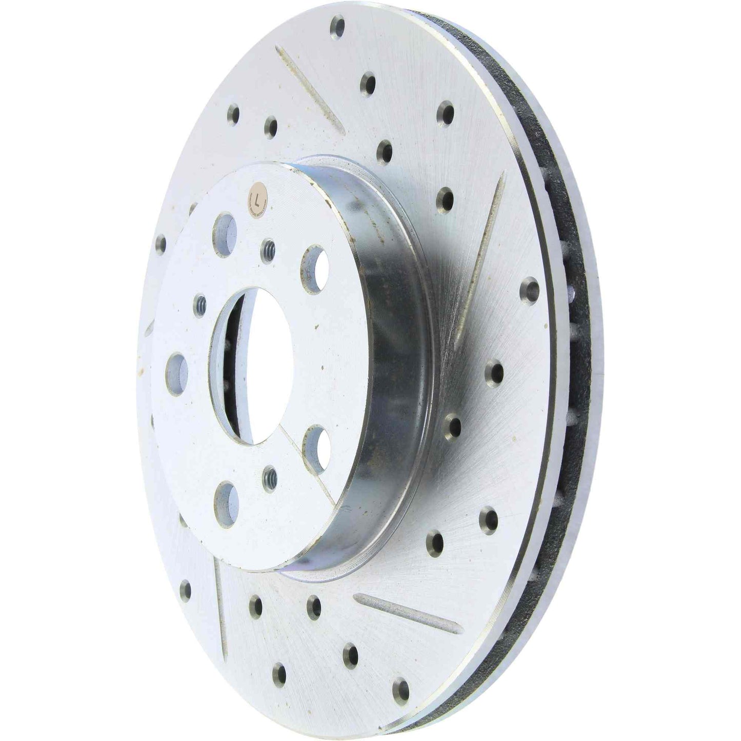 StopTech Select Sport Drilled And Slotted Brake Rotor; Front Left