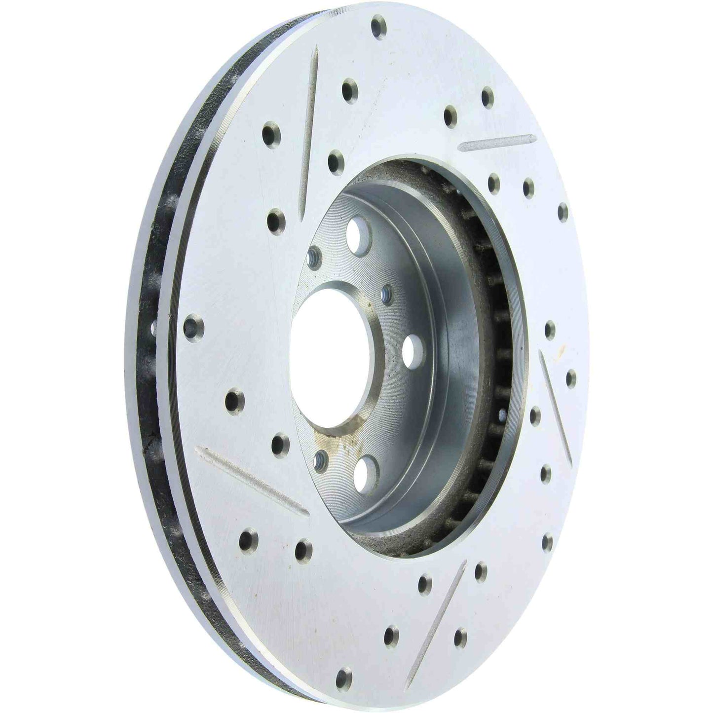 StopTech Select Sport Drilled And Slotted Brake Rotor; Front Left