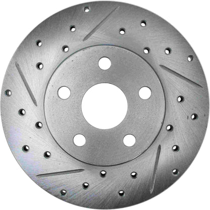 StopTech Select Sport Drilled And Slotted Brake Rotor; Front Right