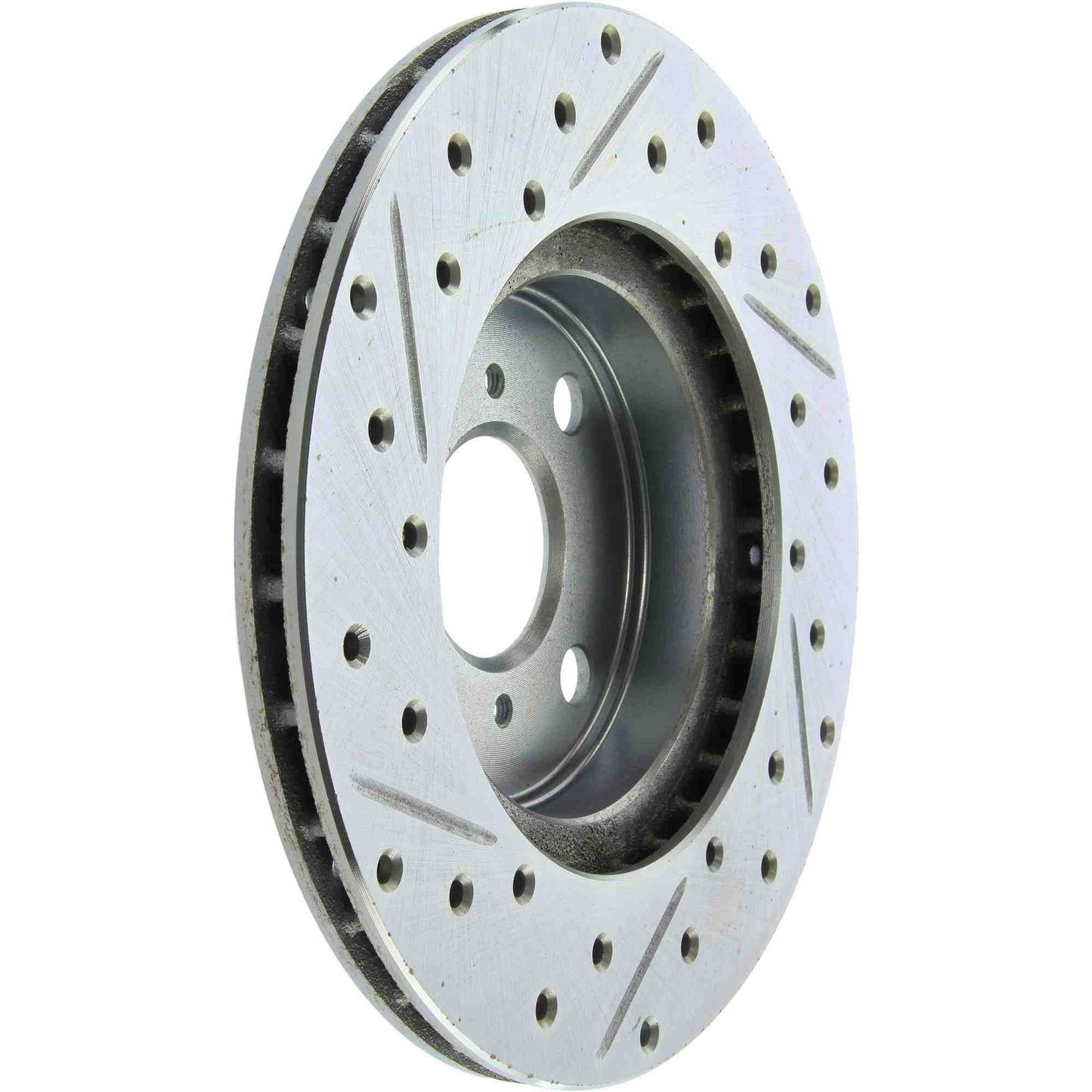 StopTech 92-95 Toyota Paseo Slotted & Drilled Left Front Brake Rotor 227.44077L