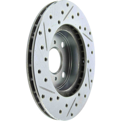 StopTech 92-95 Toyota Paseo Slotted & Drilled Left Front Brake Rotor 227.44077L
