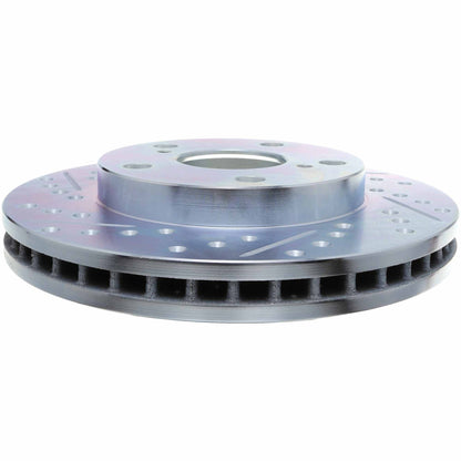 StopTech Select Sport Drilled And Slotted Brake Rotor; Front Right