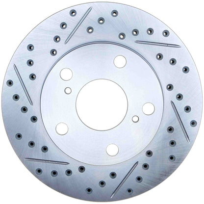 StopTech Select Sport Drilled And Slotted Brake Rotor; Front Right