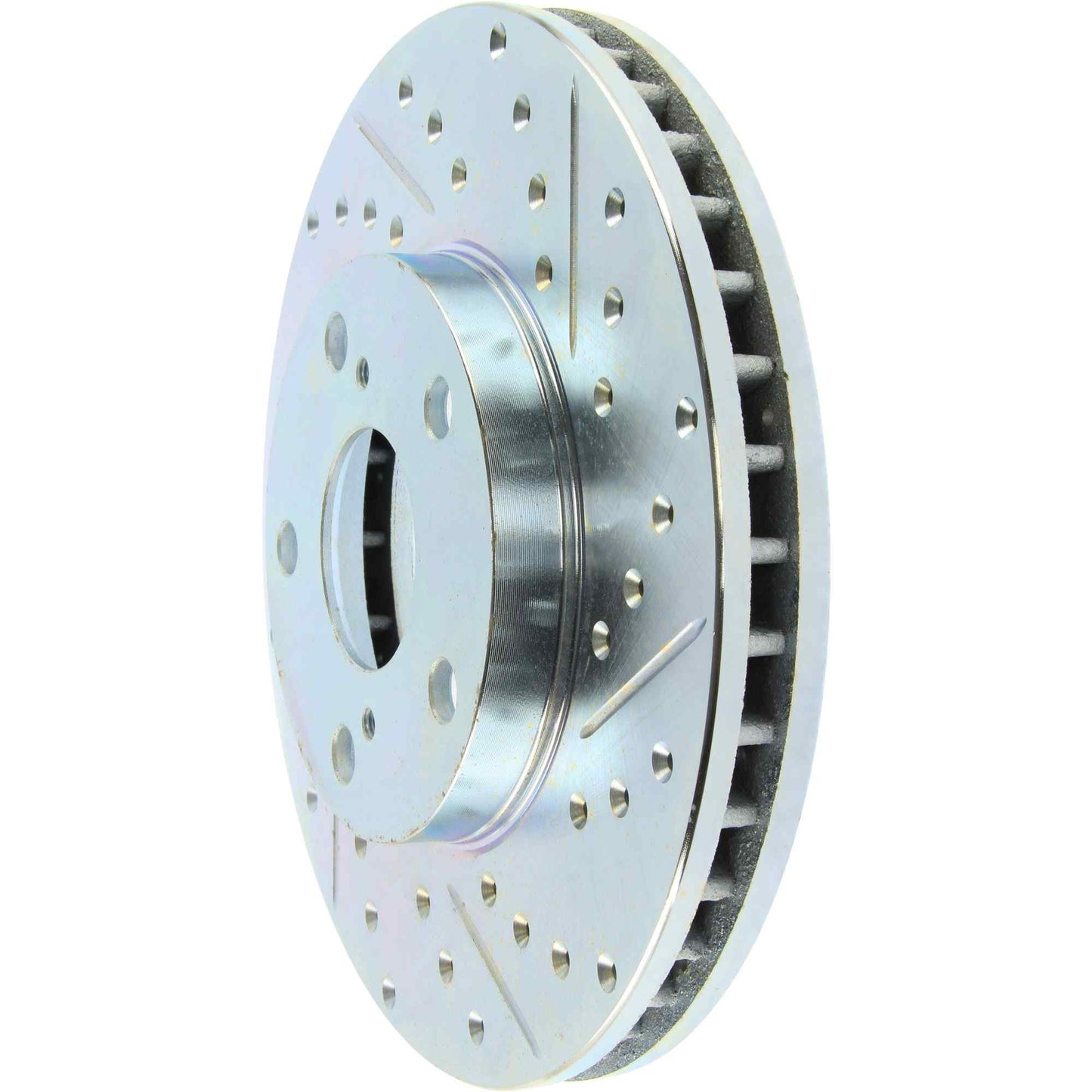 StopTech Select Sport Drilled And Slotted Brake Rotor; Front Left