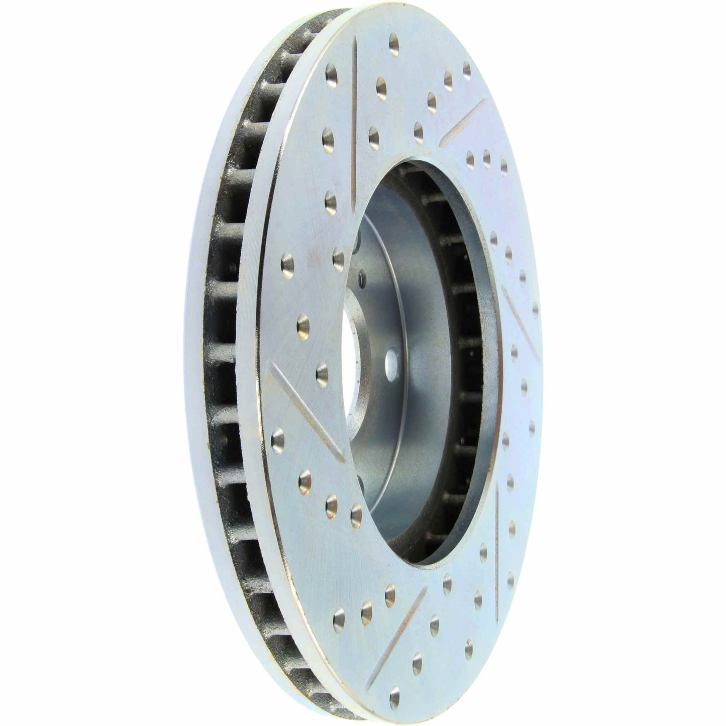 StopTech Select Sport Drilled And Slotted Brake Rotor; Front Left