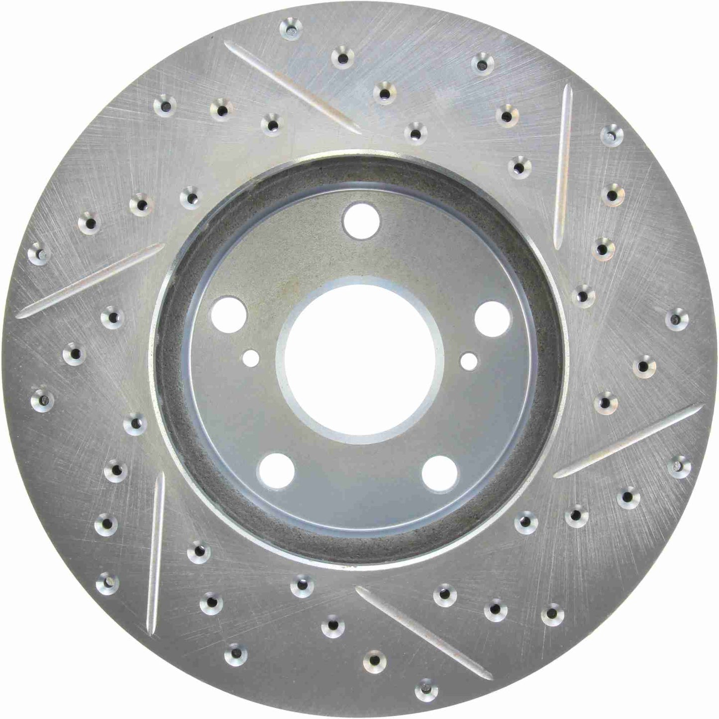 StopTech Select Sport Drilled And Slotted Brake Rotor; Front Right