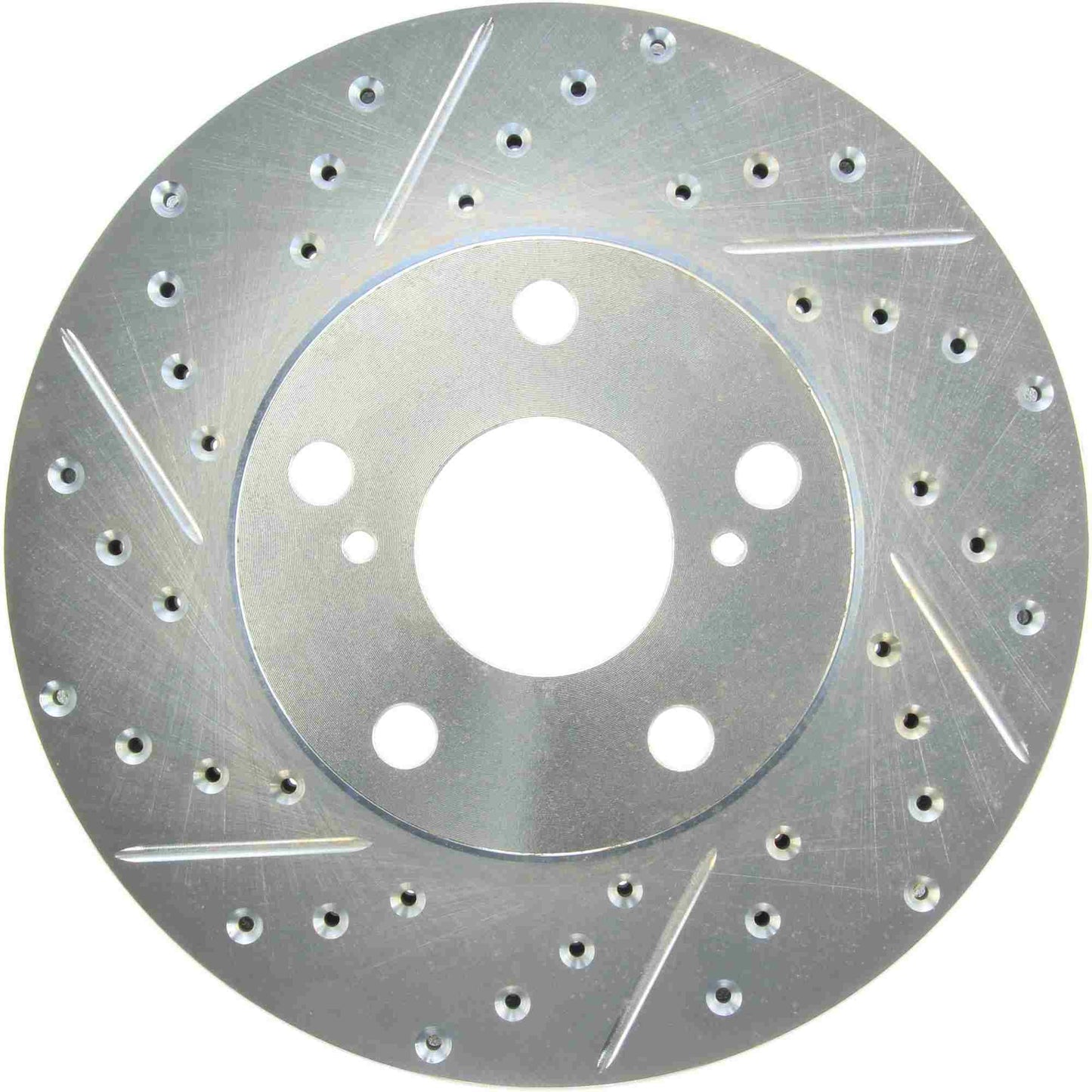 StopTech Select Sport Drilled And Slotted Brake Rotor; Front Right