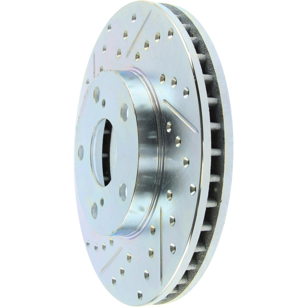 StopTech Select Sport Drilled And Slotted Brake Rotor; Front Right