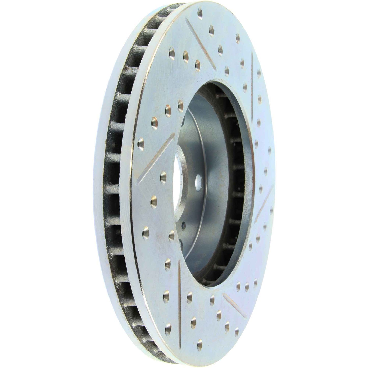 StopTech Select Sport Drilled And Slotted Brake Rotor; Front Right