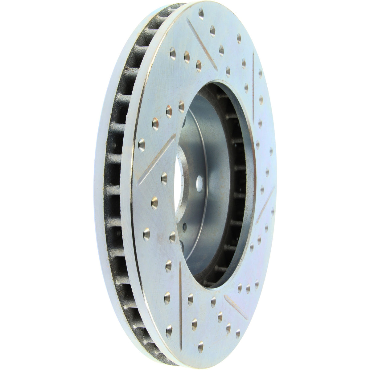 StopTech Select Sport Drilled And Slotted Brake Rotor; Front Right