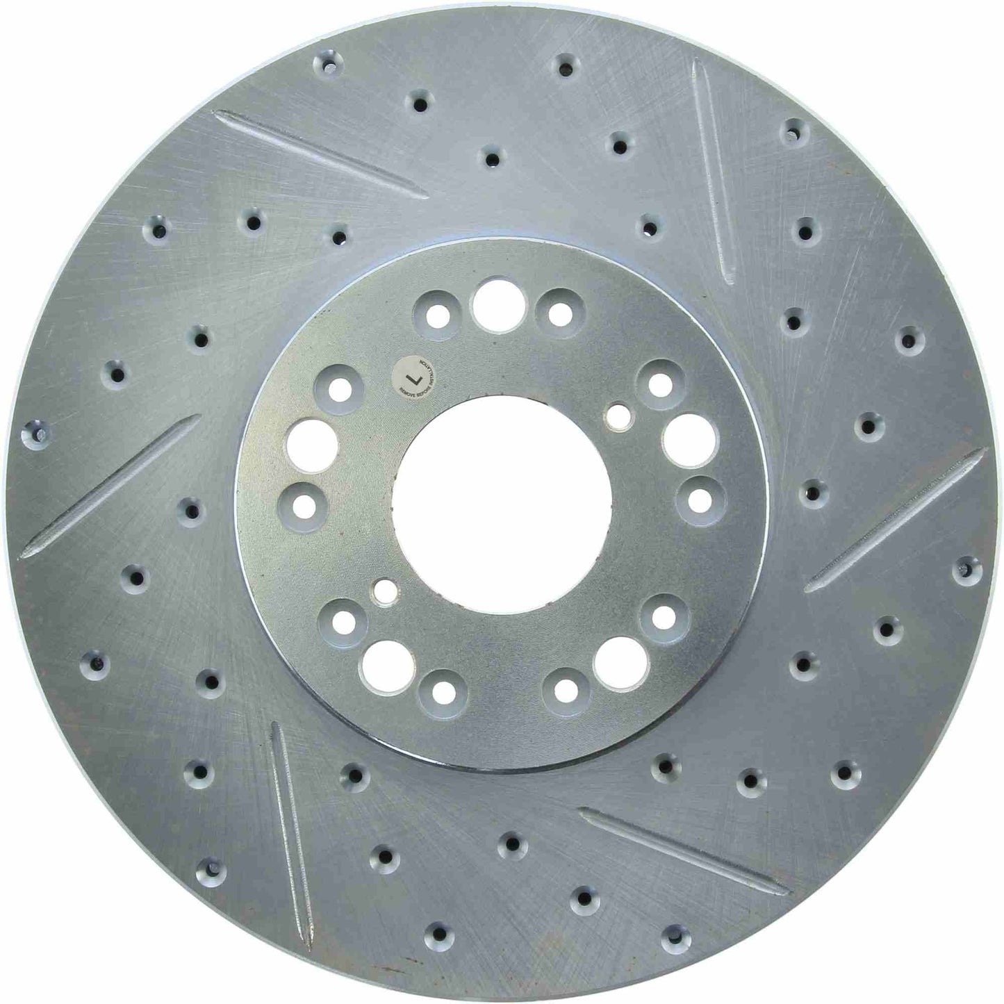 StopTech Select Sport Drilled And Slotted Brake Rotor; Front Left