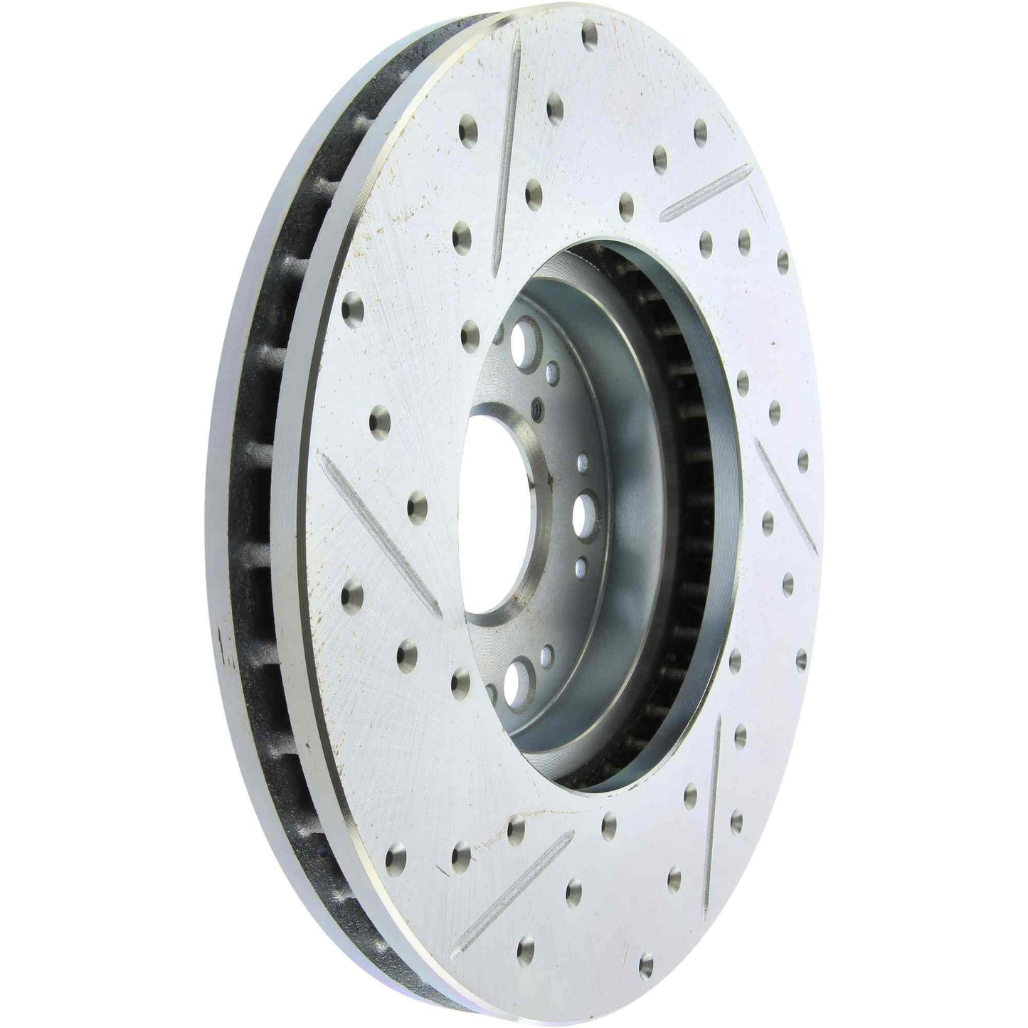 StopTech Select Sport Drilled And Slotted Brake Rotor; Front Left