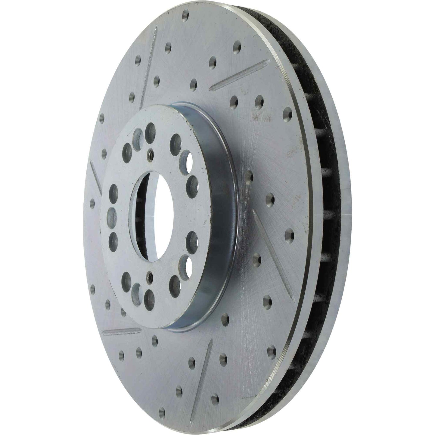 StopTech Select Sport Drilled And Slotted Brake Rotor; Front Right