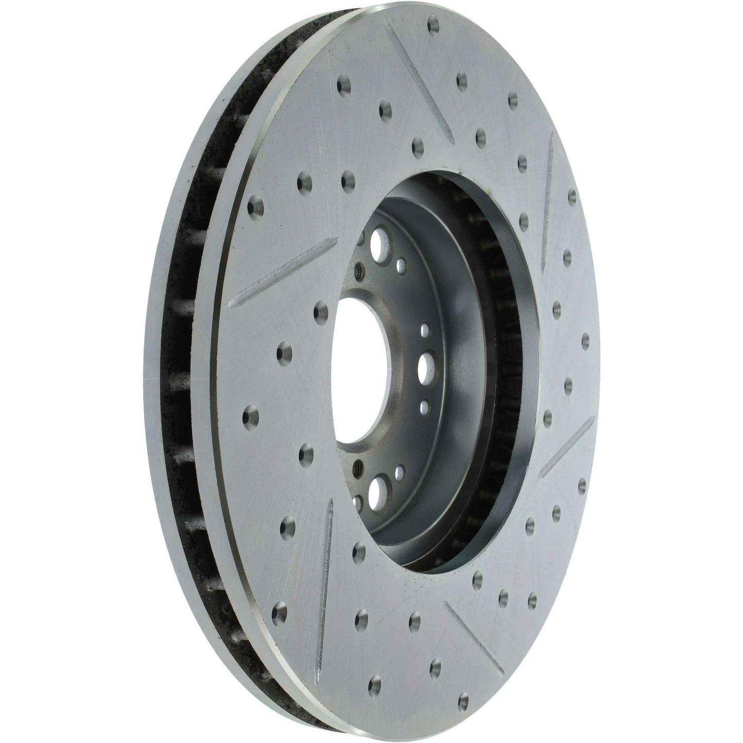 StopTech Select Sport Drilled And Slotted Brake Rotor; Front Right