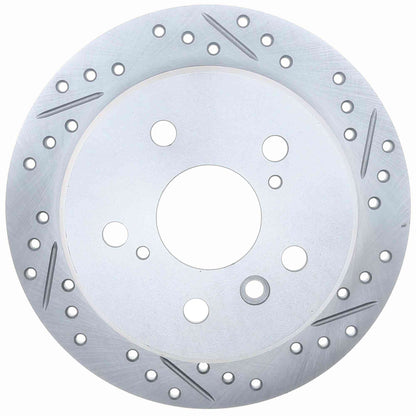 StopTech Select Sport Drilled And Slotted Brake Rotor; Front Left