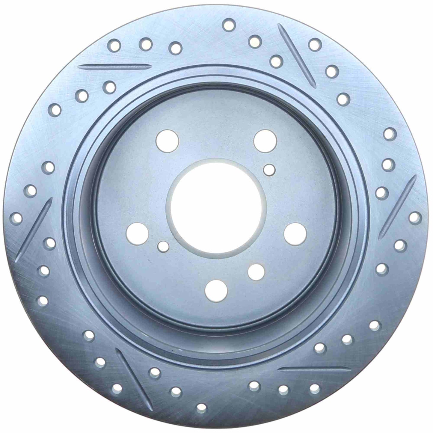 StopTech Select Sport Drilled And Slotted Brake Rotor; Front Right