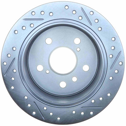 StopTech Select Sport Drilled And Slotted Brake Rotor; Front Right
