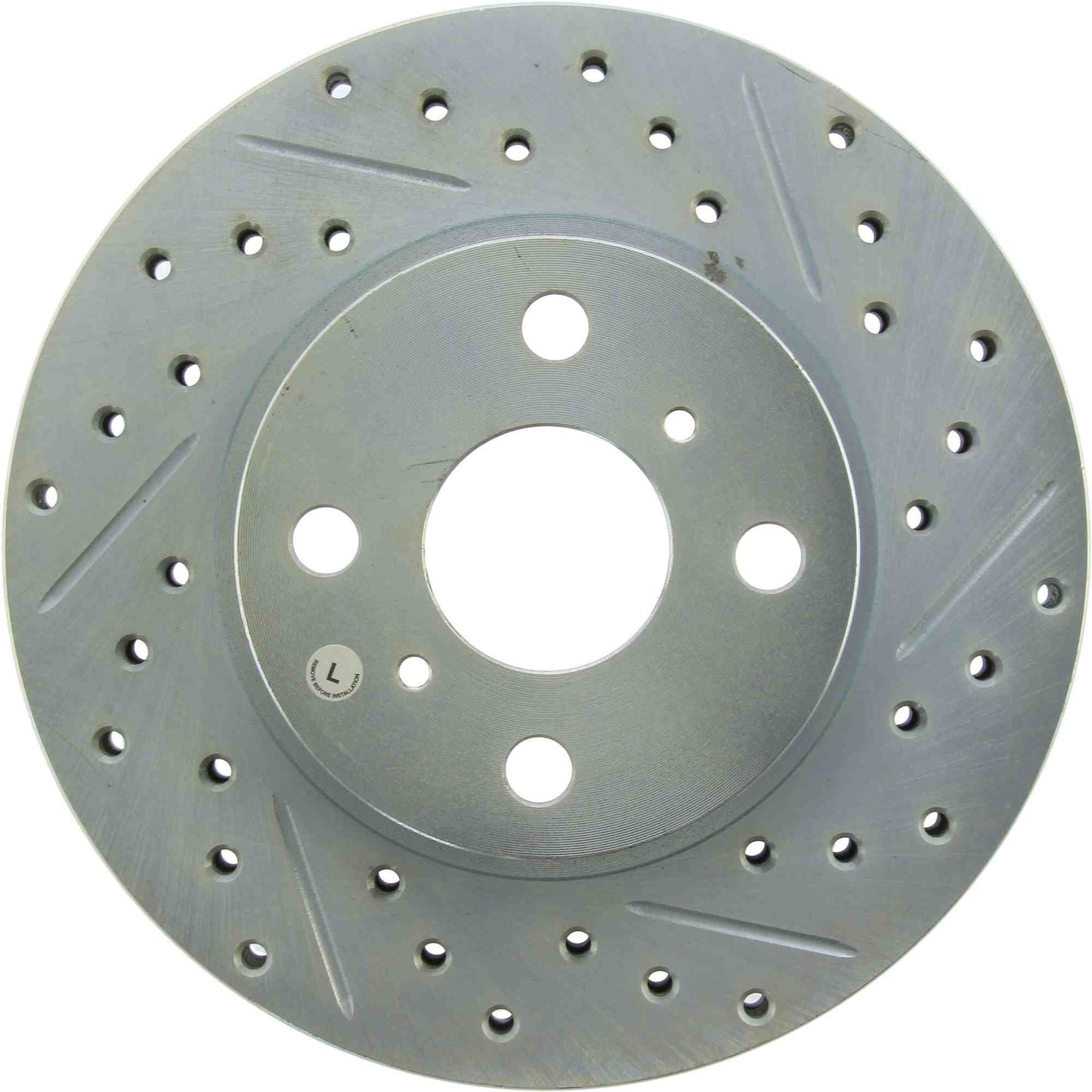 StopTech Select Sport Drilled And Slotted Brake Rotor; Front Left