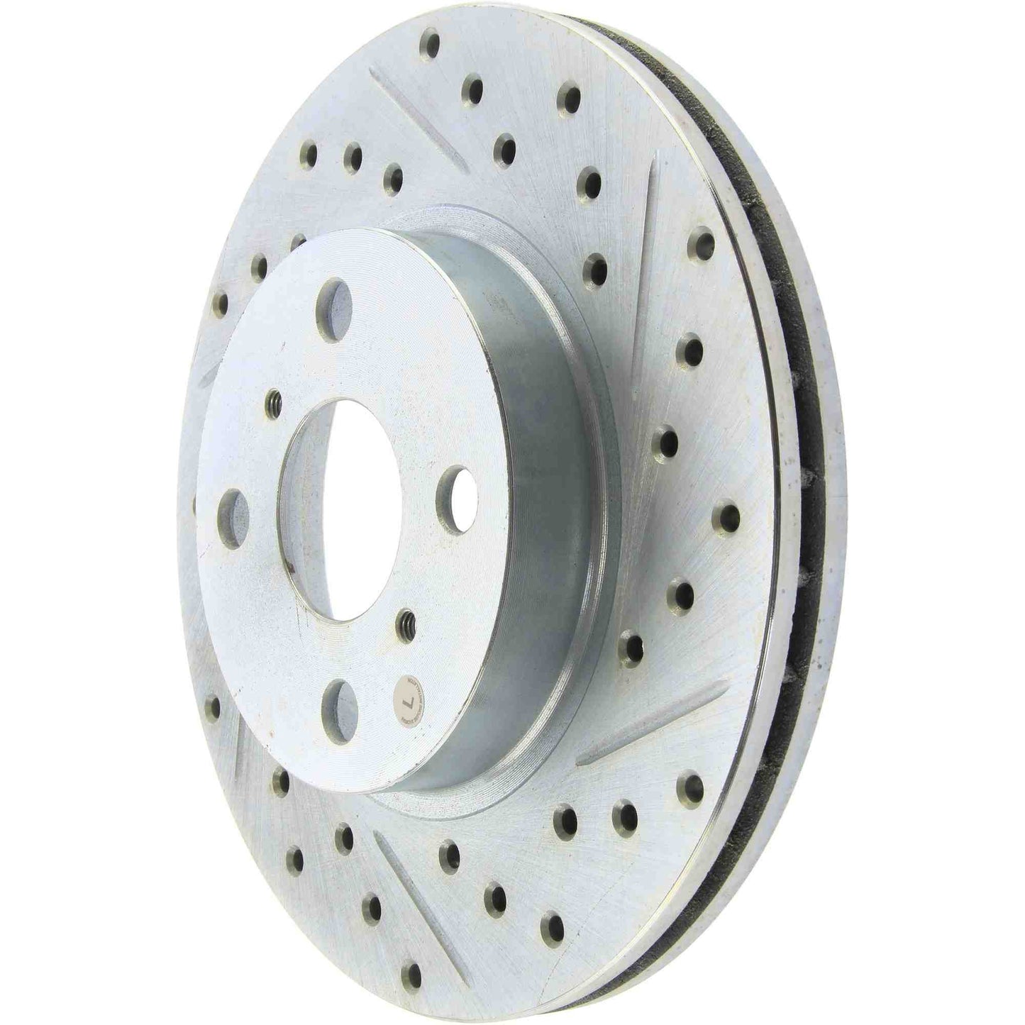 StopTech Select Sport Drilled And Slotted Brake Rotor; Front Left