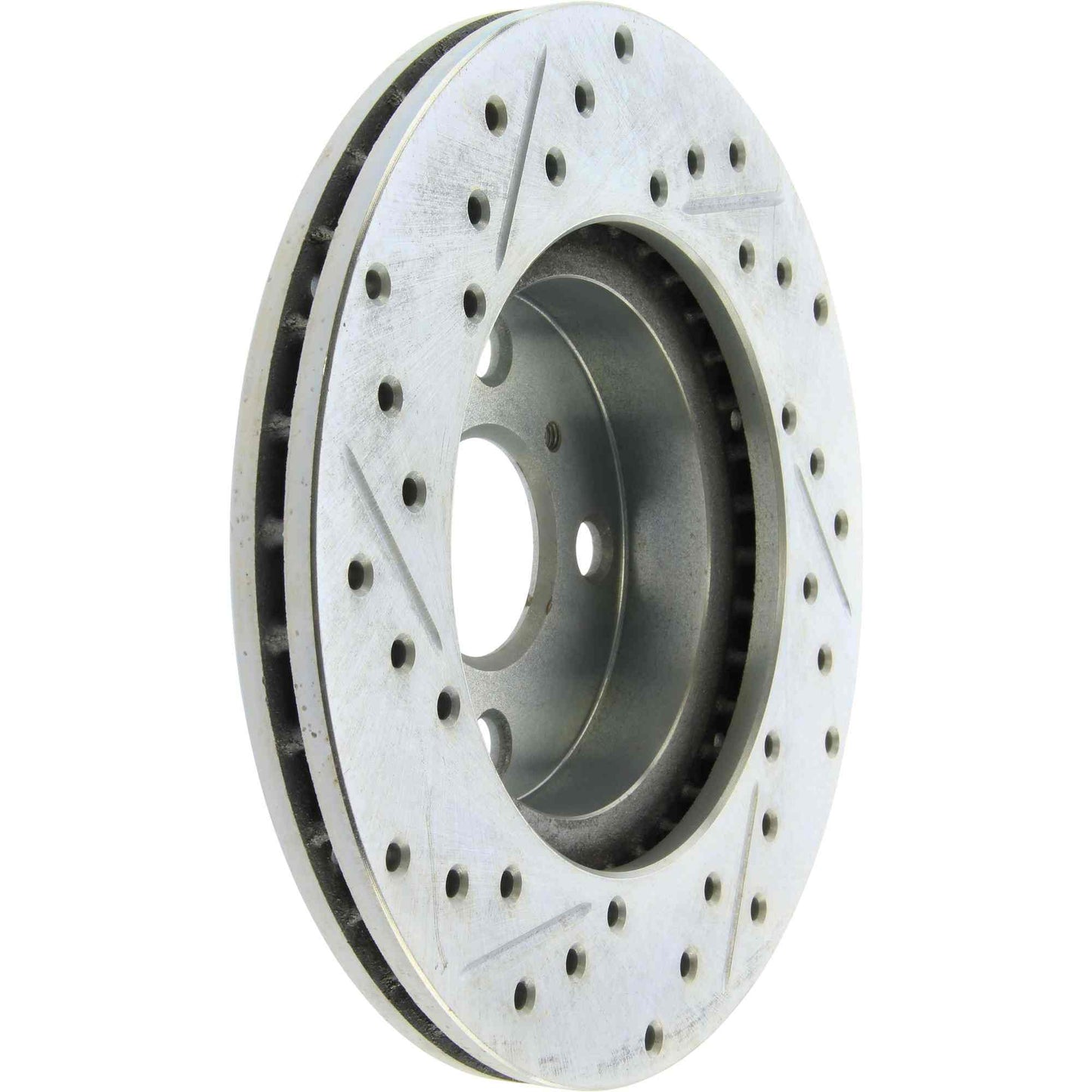 StopTech Select Sport Drilled And Slotted Brake Rotor; Front Left