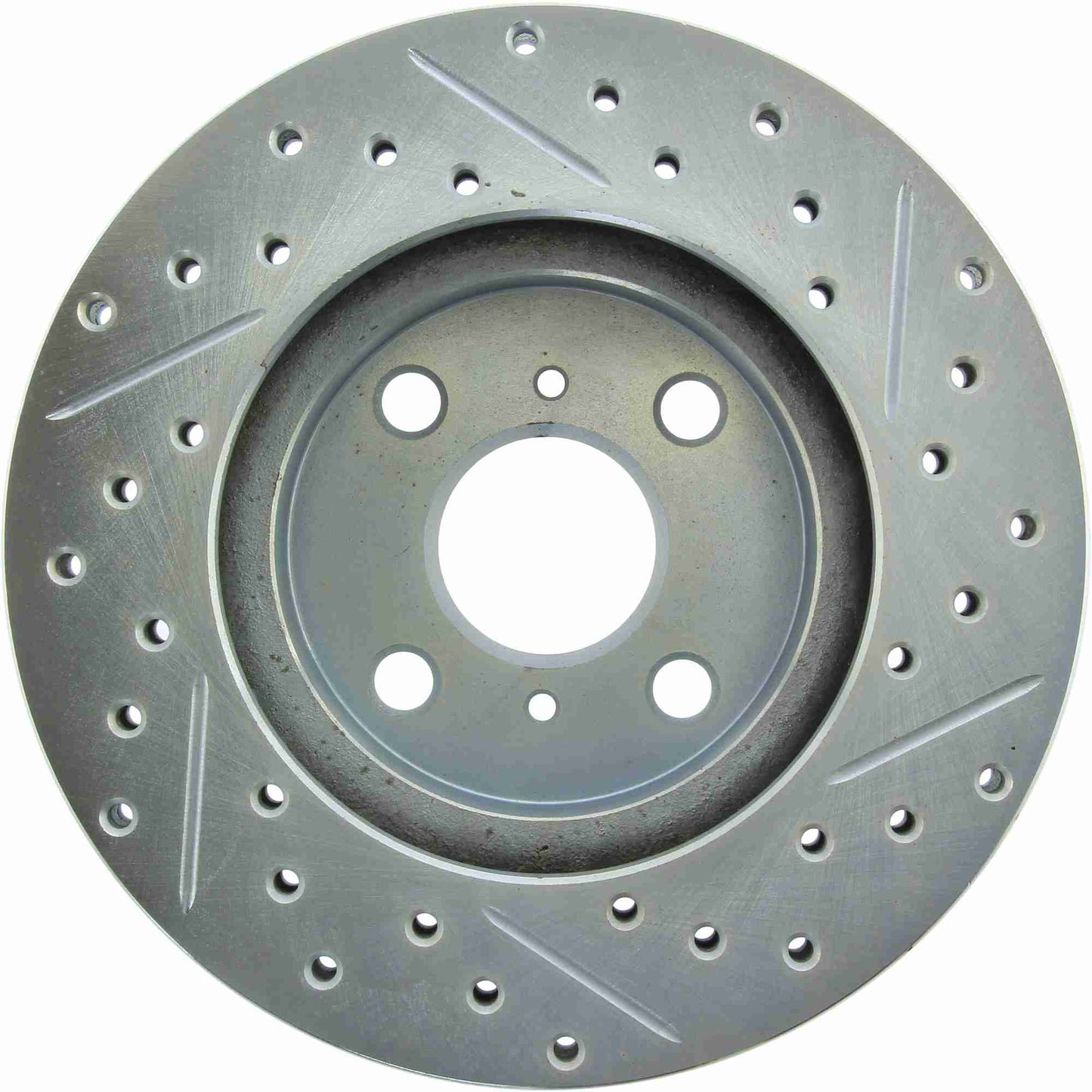 StopTech Select Sport Drilled And Slotted Brake Rotor; Front Right