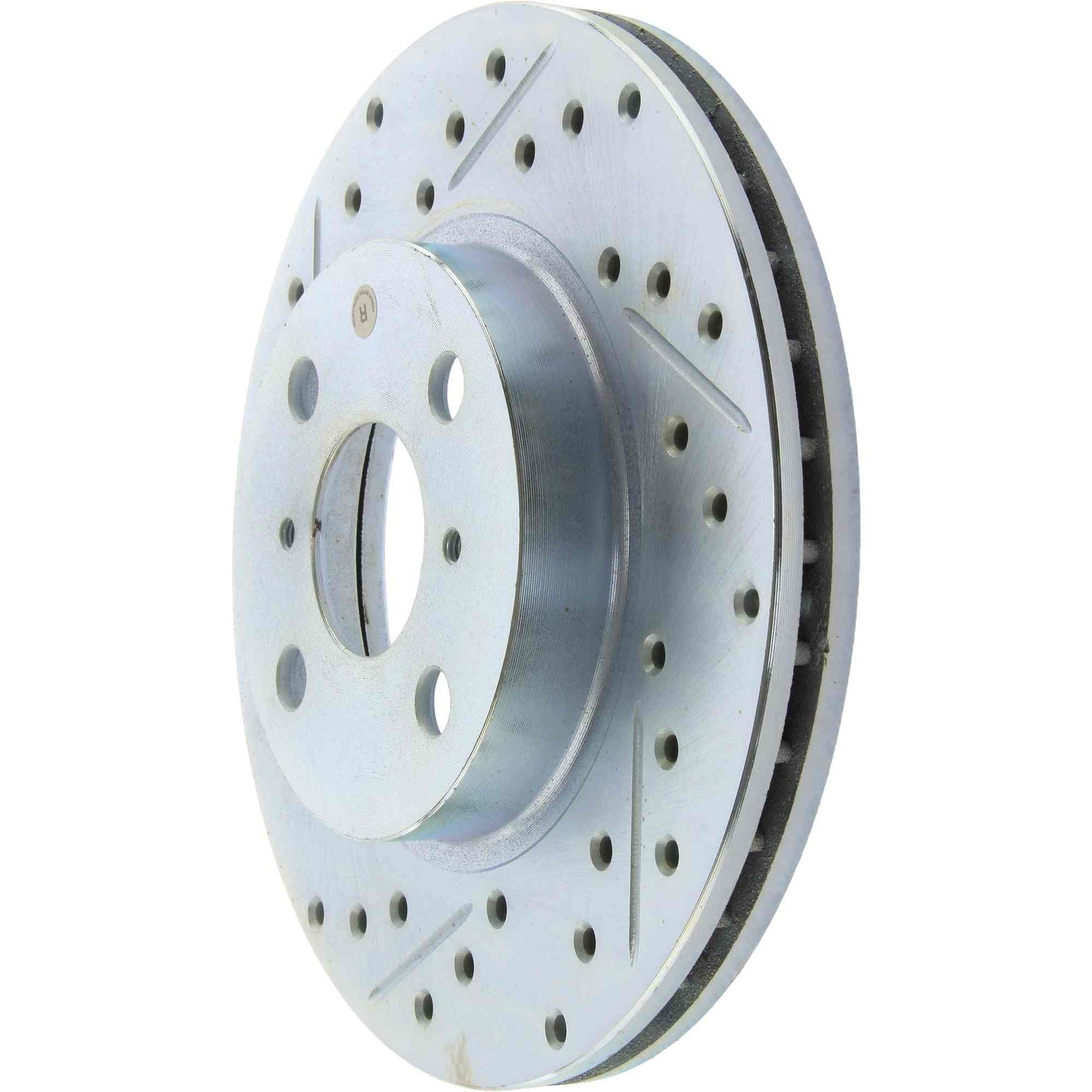 StopTech Select Sport Drilled And Slotted Brake Rotor; Front Right