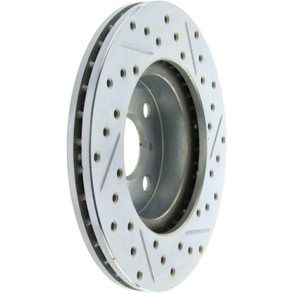 StopTech Select Sport Drilled And Slotted Brake Rotor; Front Right