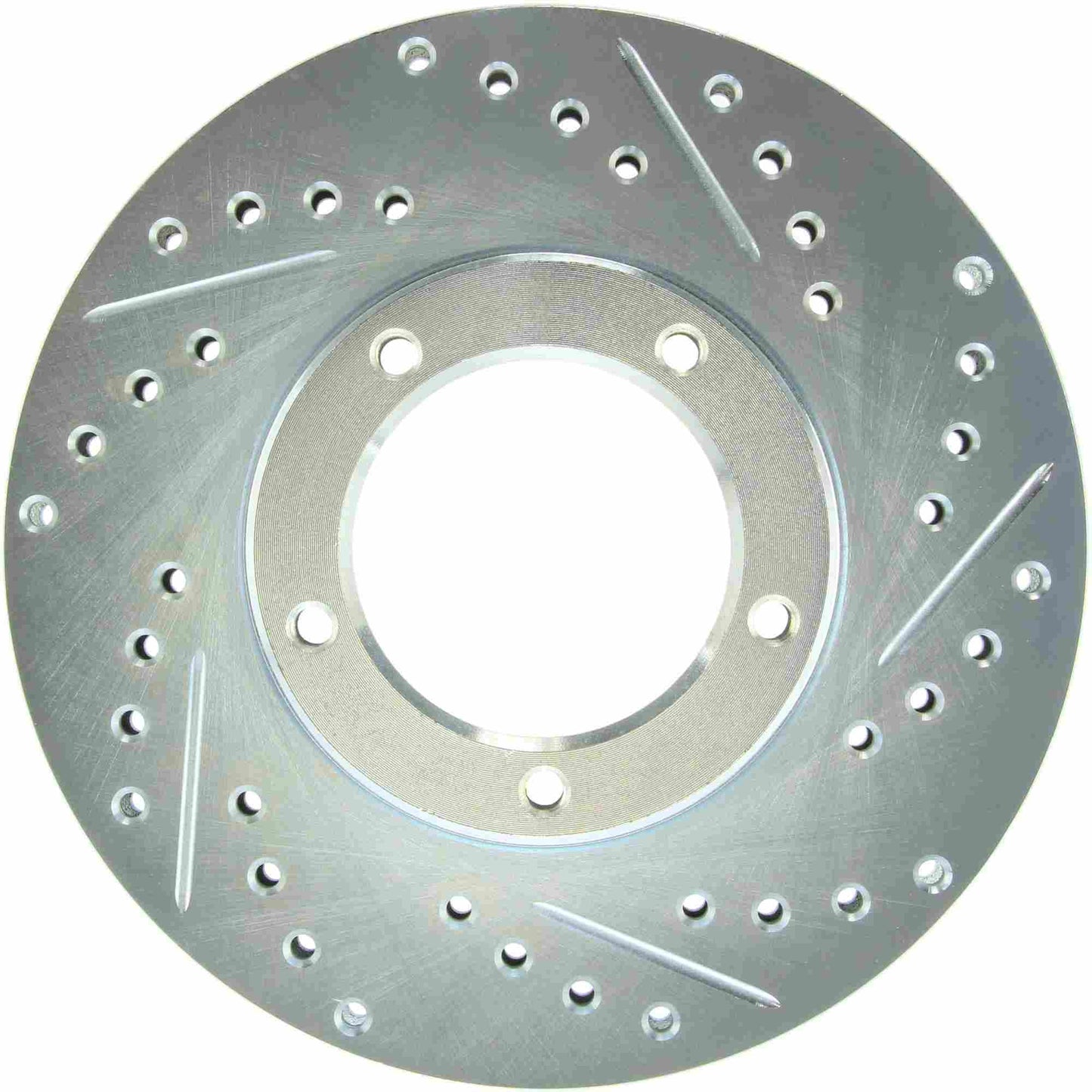 StopTech Select Sport Drilled And Slotted Brake Rotor; Front Left