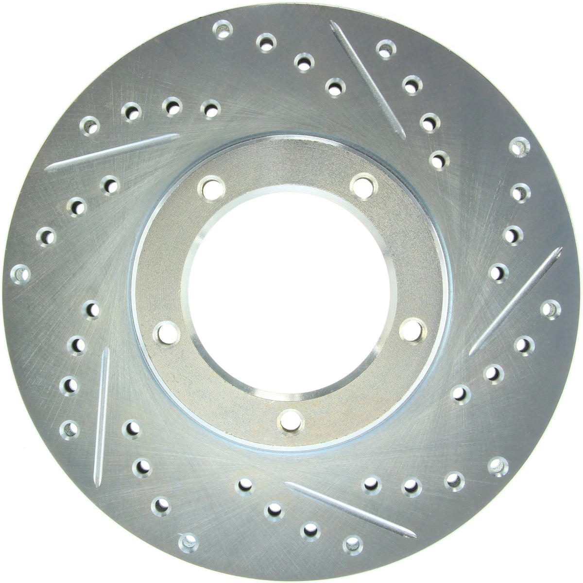 StopTech Select Sport Drilled And Slotted Brake Rotor; Front Left