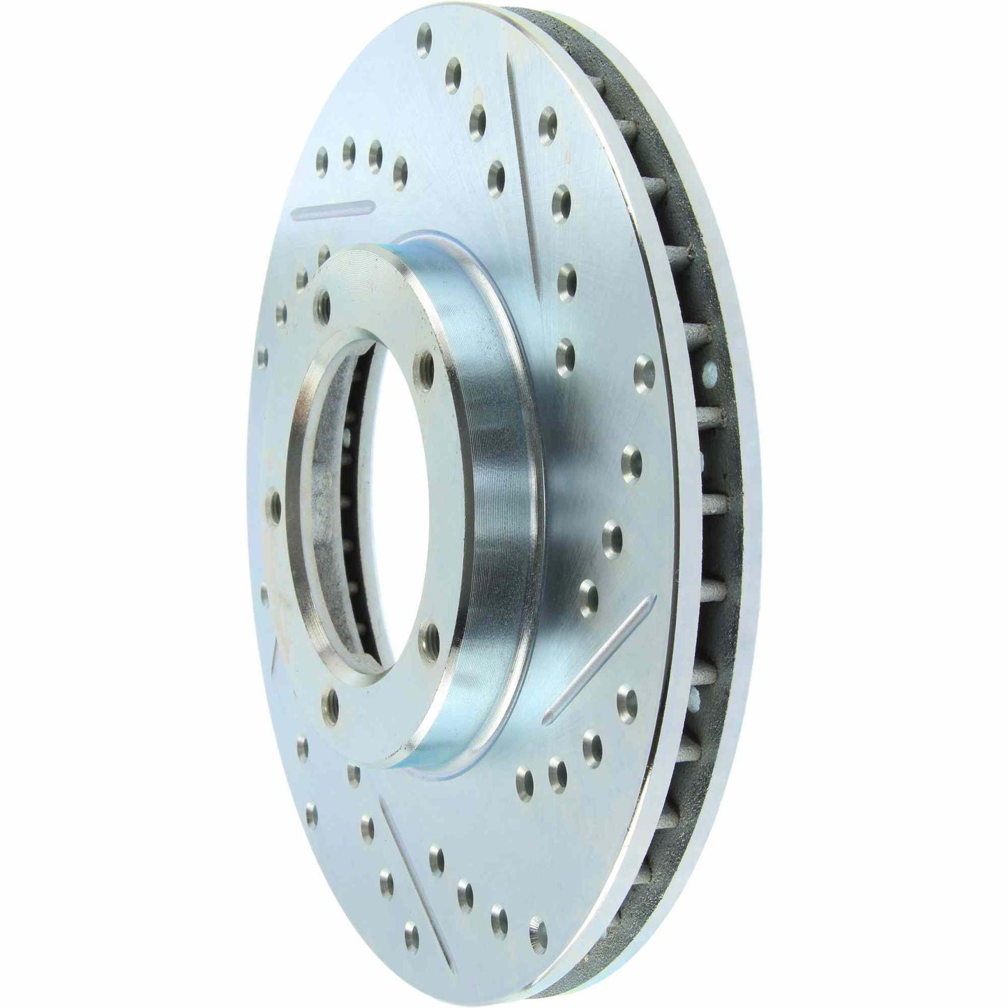 StopTech Select Sport Drilled And Slotted Brake Rotor; Front Left