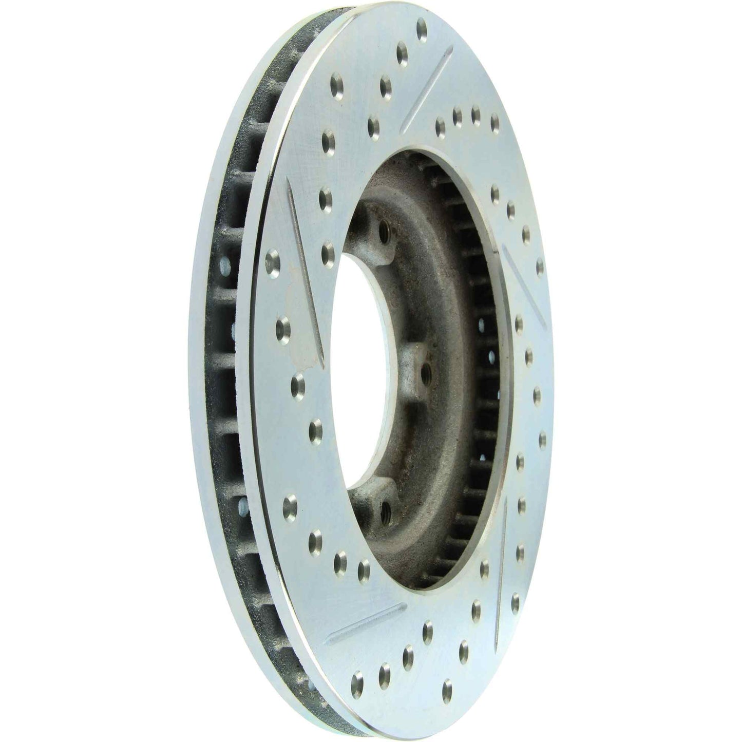 StopTech Select Sport Drilled And Slotted Brake Rotor; Front Left