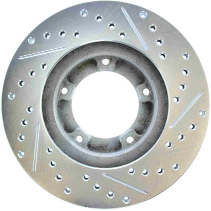 StopTech Select Sport Drilled And Slotted Brake Rotor; Front Right