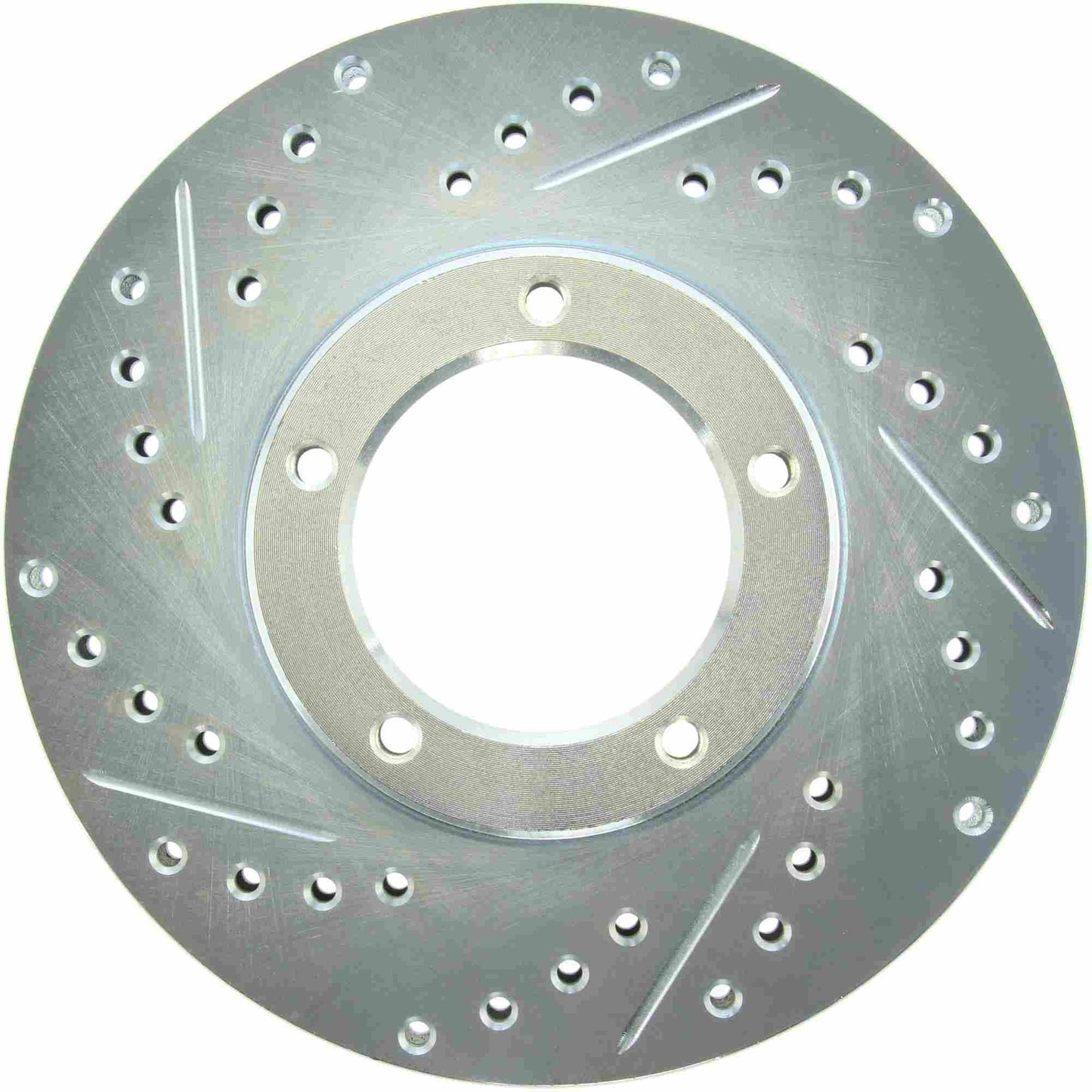 StopTech Select Sport Drilled And Slotted Brake Rotor; Front Right