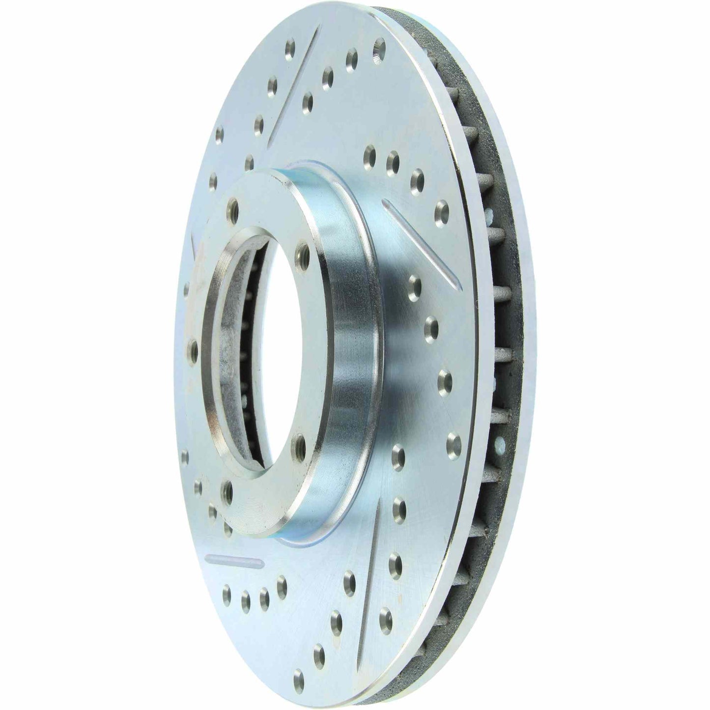 StopTech Select Sport Drilled And Slotted Brake Rotor; Front Right