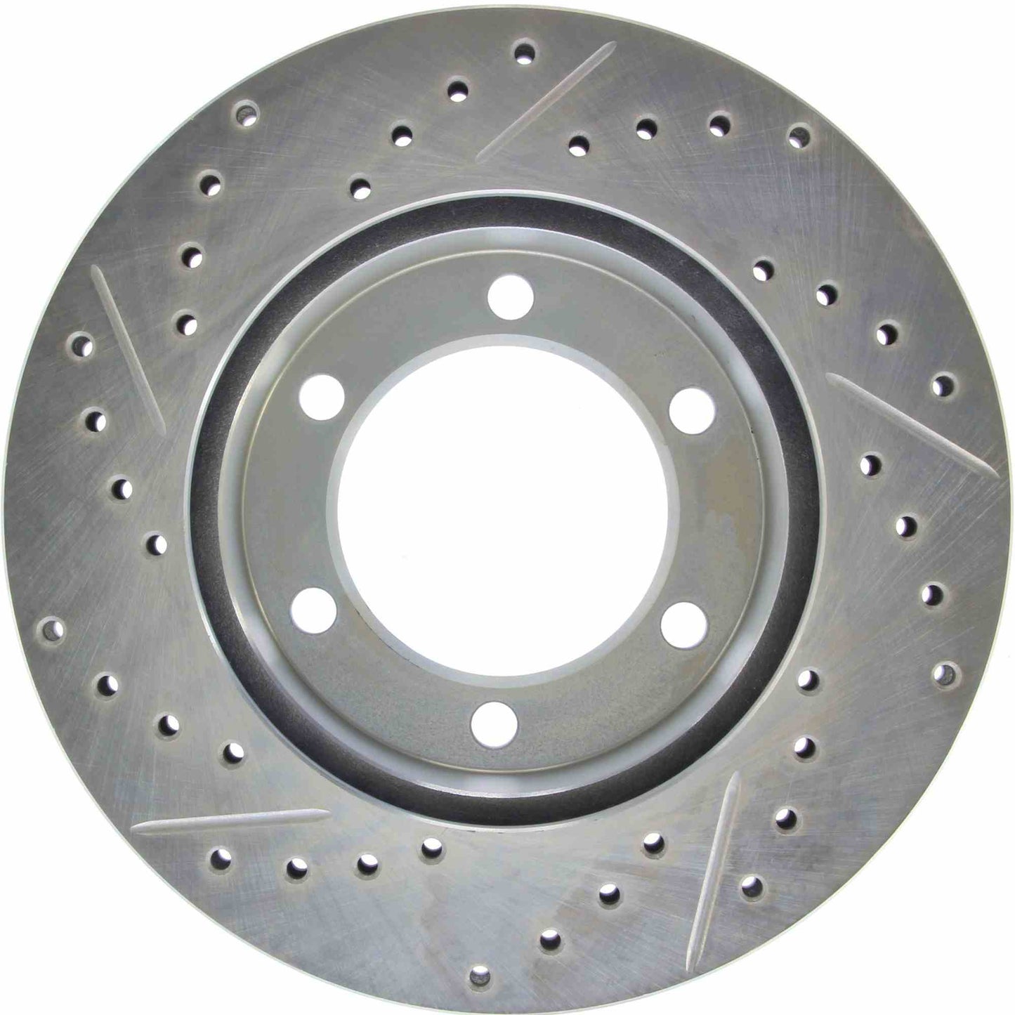 StopTech Select Sport Drilled And Slotted Brake Rotor; Front Left