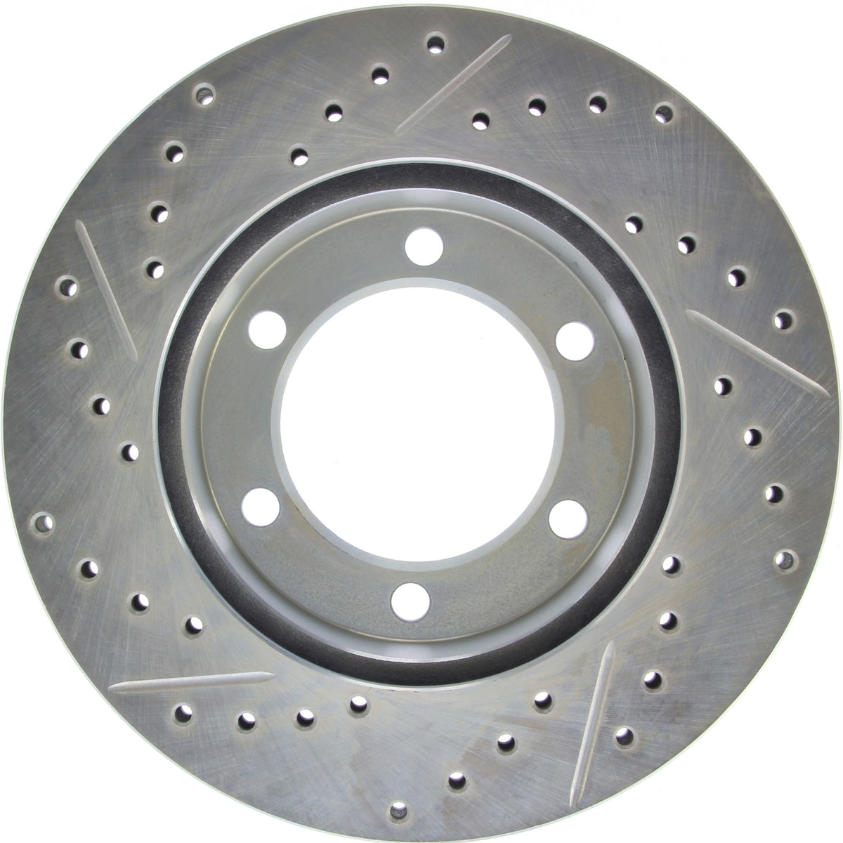StopTech Select Sport Drilled And Slotted Brake Rotor; Front Left