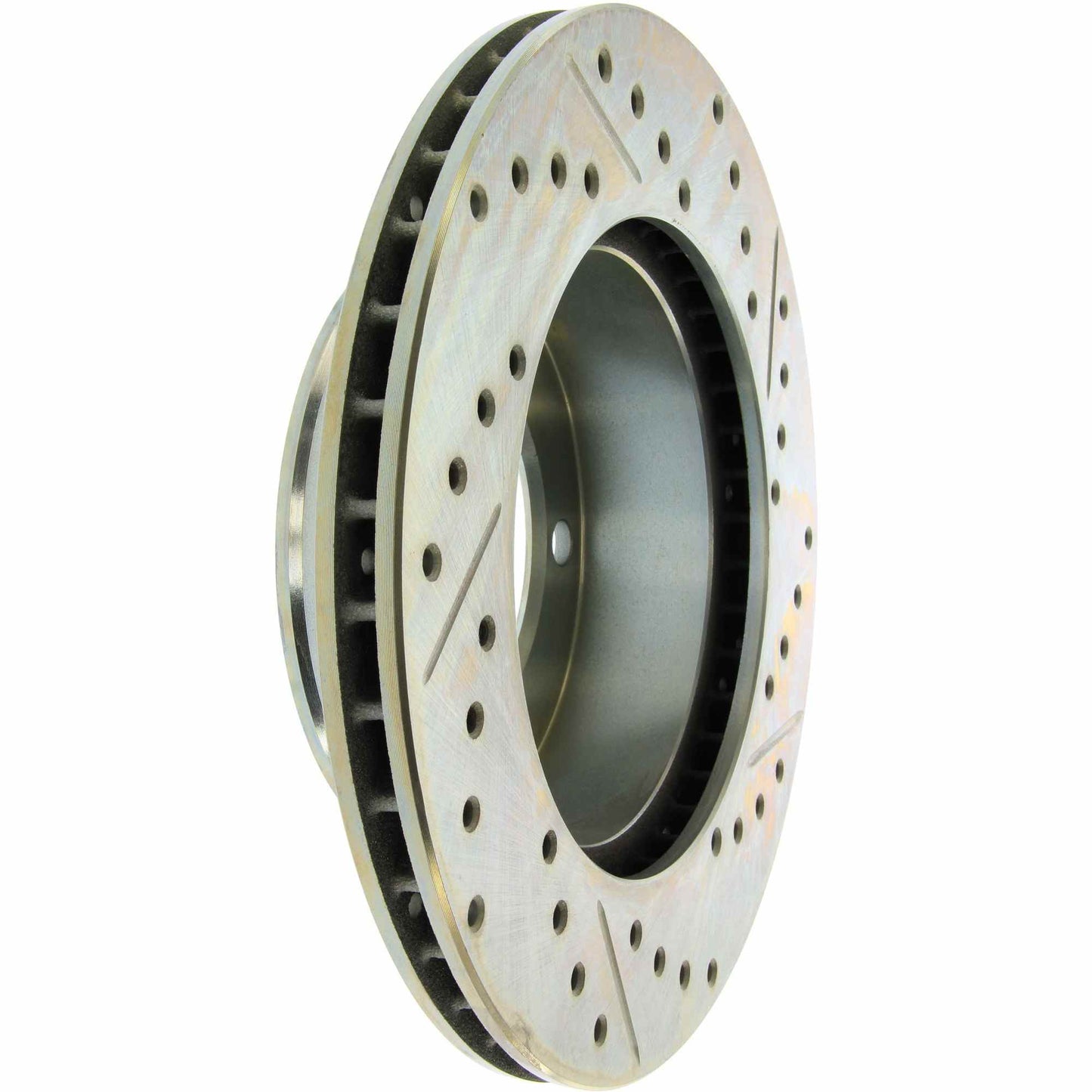 StopTech Select Sport Drilled And Slotted Brake Rotor; Front Right