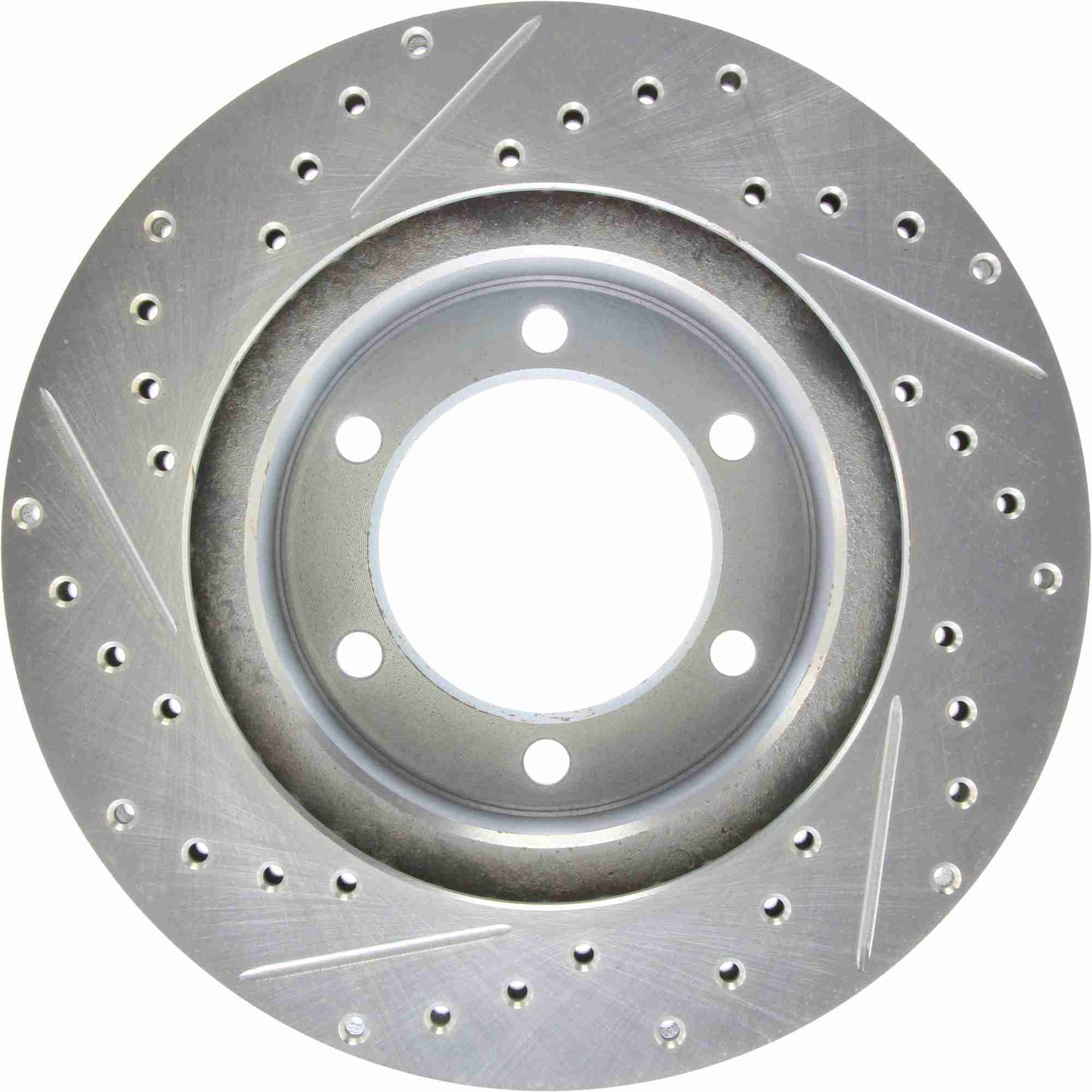 StopTech Select Sport Drilled And Slotted Brake Rotor; Front Left