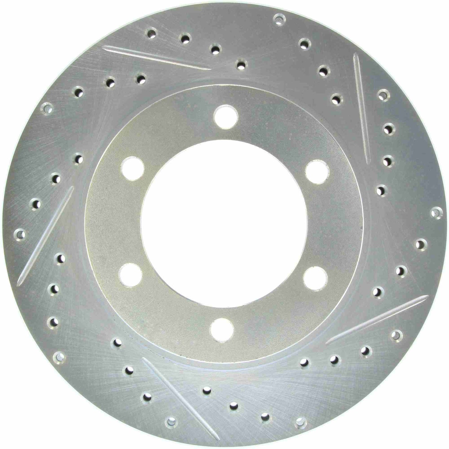 StopTech Select Sport Drilled And Slotted Brake Rotor; Front Left