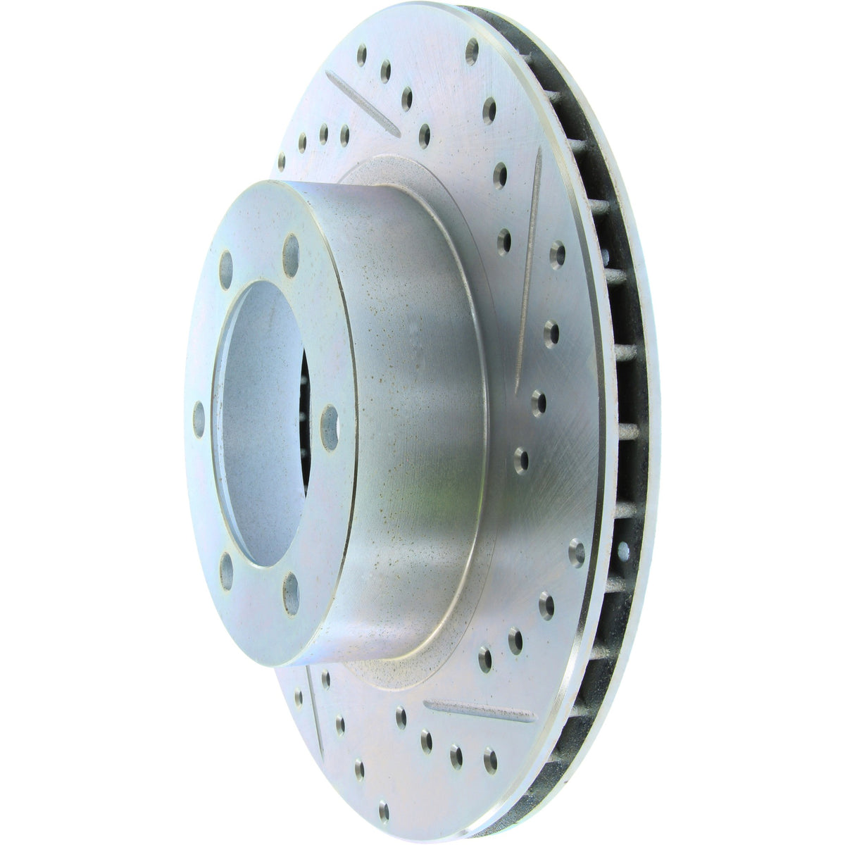StopTech Select Sport Drilled And Slotted Brake Rotor; Front Left