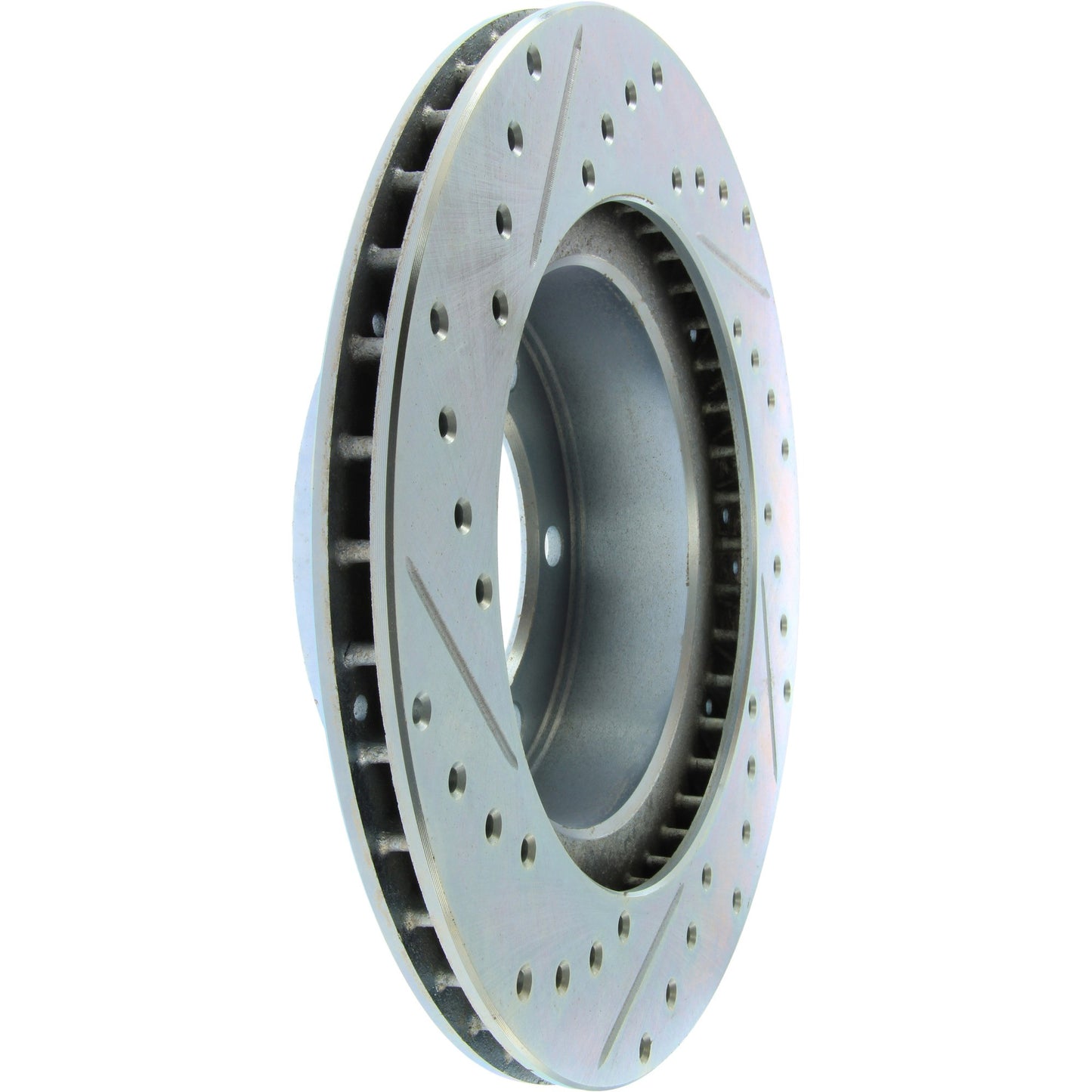StopTech Select Sport Drilled And Slotted Brake Rotor; Front Left